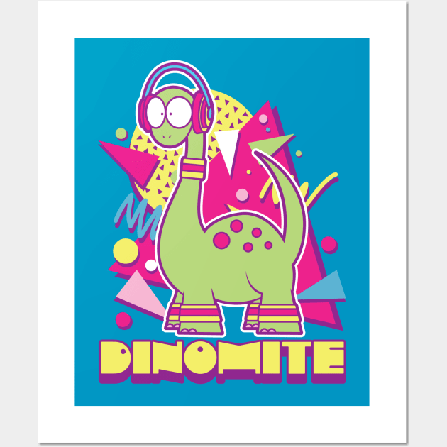 Dinomite! Wall Art by Kappacino Creations